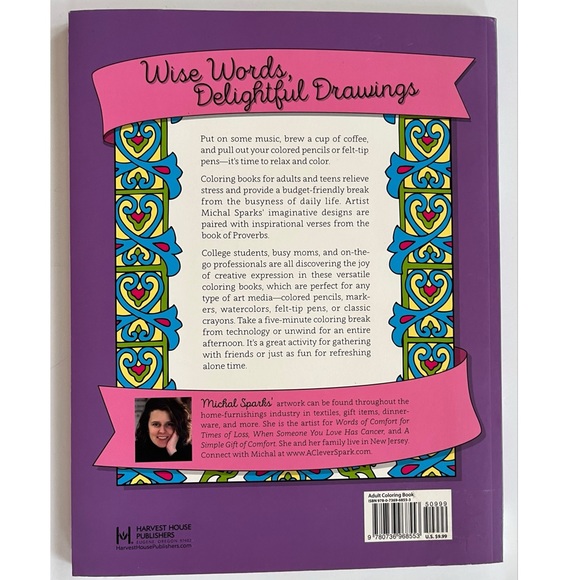 Color the Proverbs Paperback An Adult Coloring Book For Your Soul - Picture 2 of 7